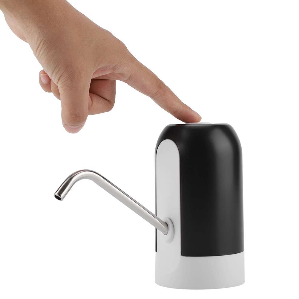 Tebru Portable Water Dispenser, Water Pump Dispenser, Portable LED Light Bottled Water Pump USB Rechargeable Dispenser for Home Office - image 2 of 8