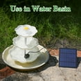 thumbnail image 5 of 1pc 3 Tiered Bird Bath With 3.5W Solar Pump, DIY Solar Fountain Detachable And Suitable For Hummingbird Bird Bath, Garden Decoration, Outdoor Bird Feeder, Pest Supplies, 5 of 9