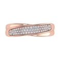 thumbnail image 3 of 1/4 Carat Diamond Wedding Band Ring in 10K Rose Gold (Ring Size 4.5) (I1-I2 Clarity), 3 of 4