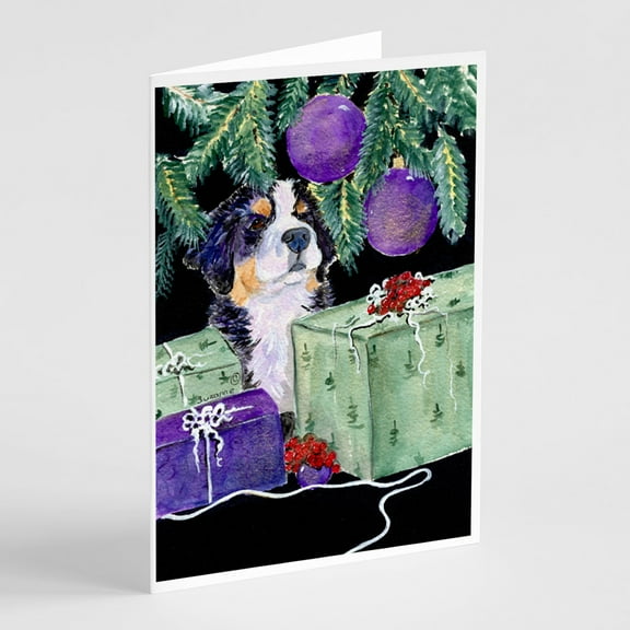 Bernese Mountain Dog Greeting Cards and Envelopes Pack of 8