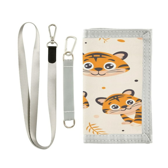 Cloth Purse Boys' Novelty Wallets Girls' Novelty Wallets Men's Wallets Women's Wallets Card Wallet Cash Wallet Student ID Bag Coin Wallet Cute Little Tiger Seamless