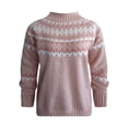 thumbnail image 4 of Chandail en Tricot pour Femmes Hiver Chaud Chandail Ample Col Roulé Décontracté Doux Fil Confortable Automne, 4 of 4