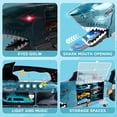 thumbnail image 4 of Camión de juguete DeaO Shark Transporter con 8 vehículos y animales, 4 of 6