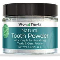 Viva Doria Natural Tooth Powder,  1.5 oz glass jar