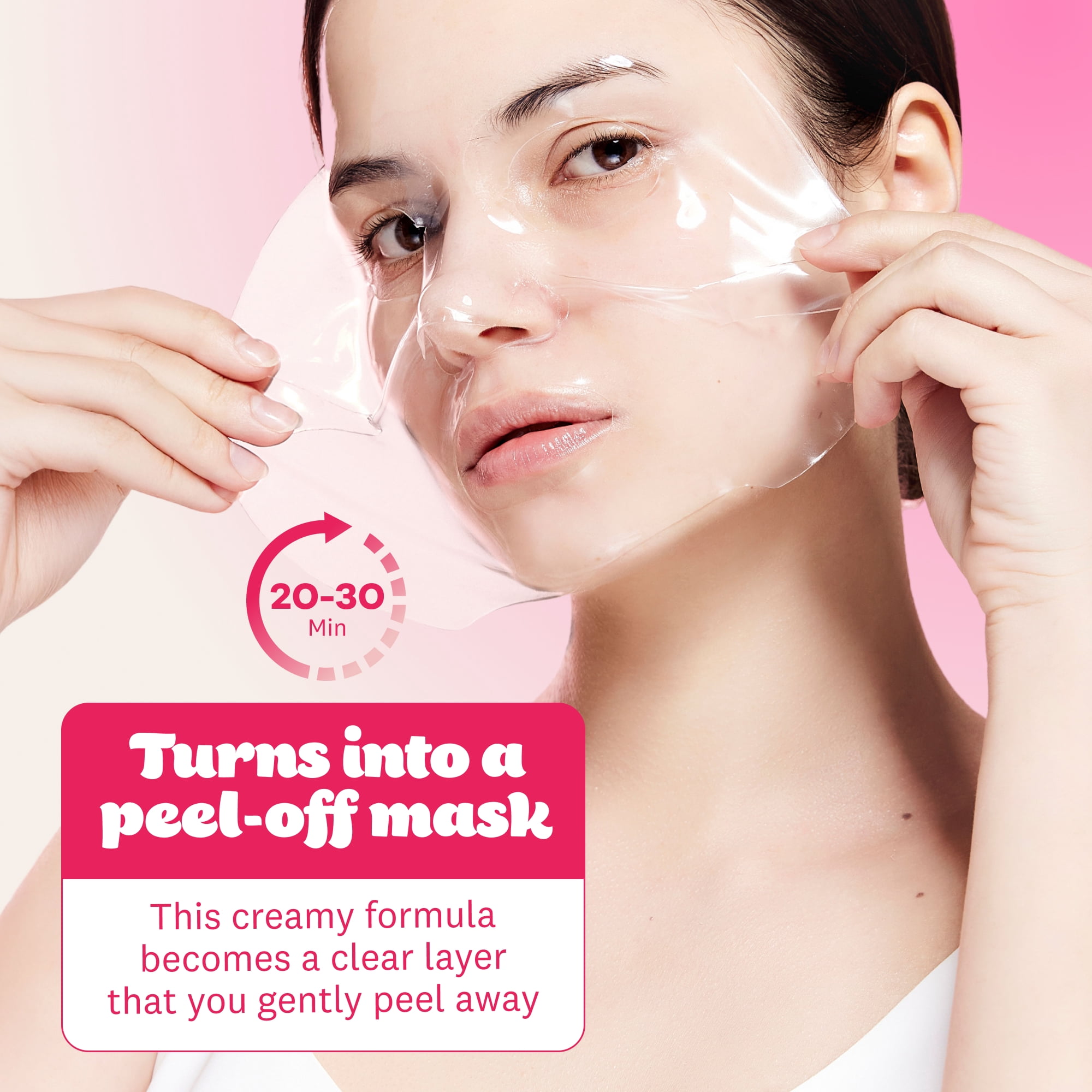 The Face Shop Rice Collagen Glow PDRN Wrapping Peel-off Facial Mask for Glowing Skin,  Gentle, All Skin Types, 2.3 fl. oz.