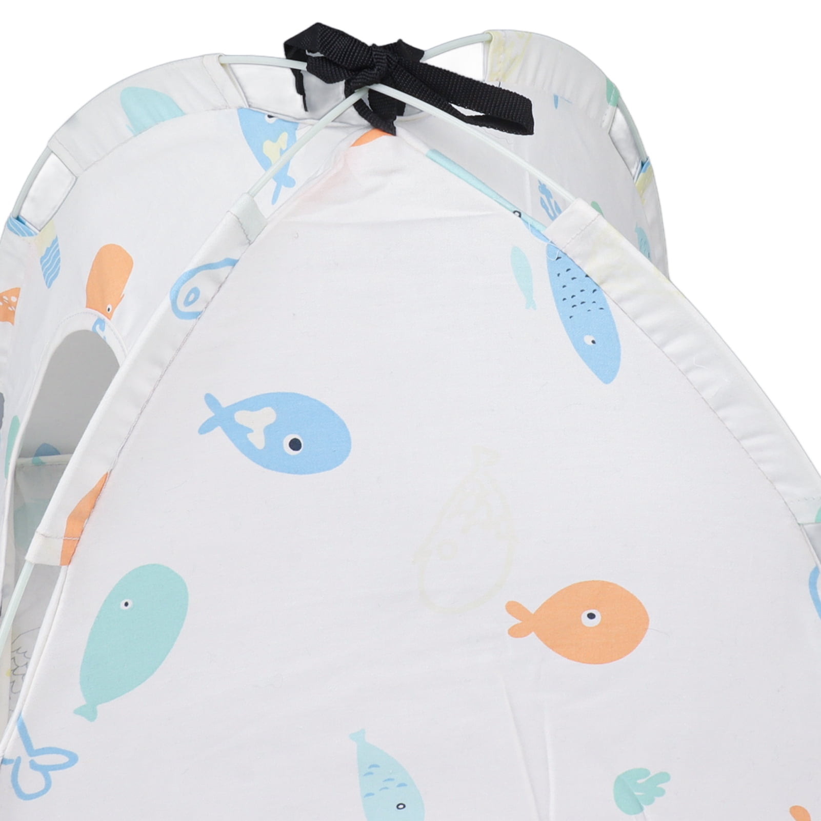 Riousery Portable Detachable Cat Tent Washable Pet Indoor Playpen Enclosure for Small Pets Puppy Cats, Cartoon Print Soft-Sided Exercise Foldable Camp Equipment, 15.7 inches / 40 cm