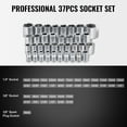 thumbnail image 3 of VEVOR 221-Piece Mechanics Tool Set 1/4" and 3/8" Drive Sockets SAE and Metric, 3 of 9