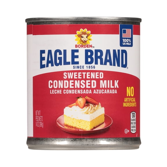 Eagle Brand Sweetened Condensed Milk, 100% US Milk, Gluten Free, 14 oz Can