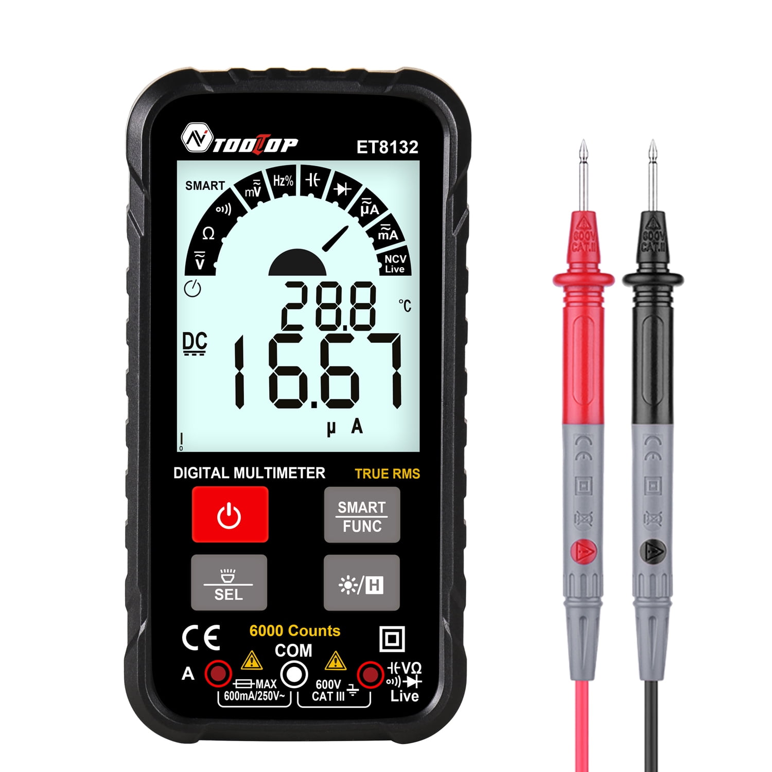 High Precision Handheld Current Meter AC DC Digital Automatic Multimeter Voltage for Home for Office High Precision Handheld Current Meter AC DC Digital Automatic Multimeter Voltage for Home for Office
