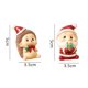 thumbnail image 2 of Presente navideño de resina para las fiestas, decoraciones navideñas de mesa de invierno para interiores y exhibiciones o alféizares de ventanas, 2 of 5
