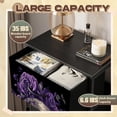 thumbnail image 2 of Gothic Dresser for Bedroom with 4 Storage Drawers Skull Purple Roses Gothic Floral Dark Art Dressers Chest of Drawers Steel Framed Fabric Closet Organizers for Man Cave Dorm Entryway, 2 of 8