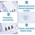 thumbnail image 4 of Body Motion Sensor PIR Infrared Motion Sensor Light Switch Automatic Vacancy Activated Wall Switch  White  2Pcs, 4 of 8
