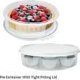 thumbnail image 5 of SIGNORA WARE 2-Pack Stackable Airtight Cake & Pie Carrier – 11″ Round, White, 5 of 7