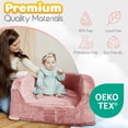 thumbnail image 4 of Sleepah Toddler Travel Bed & Chair - Foam Raised Safety Bumpers - Foldable Portable Travel Cot (Pink), 4 of 5
