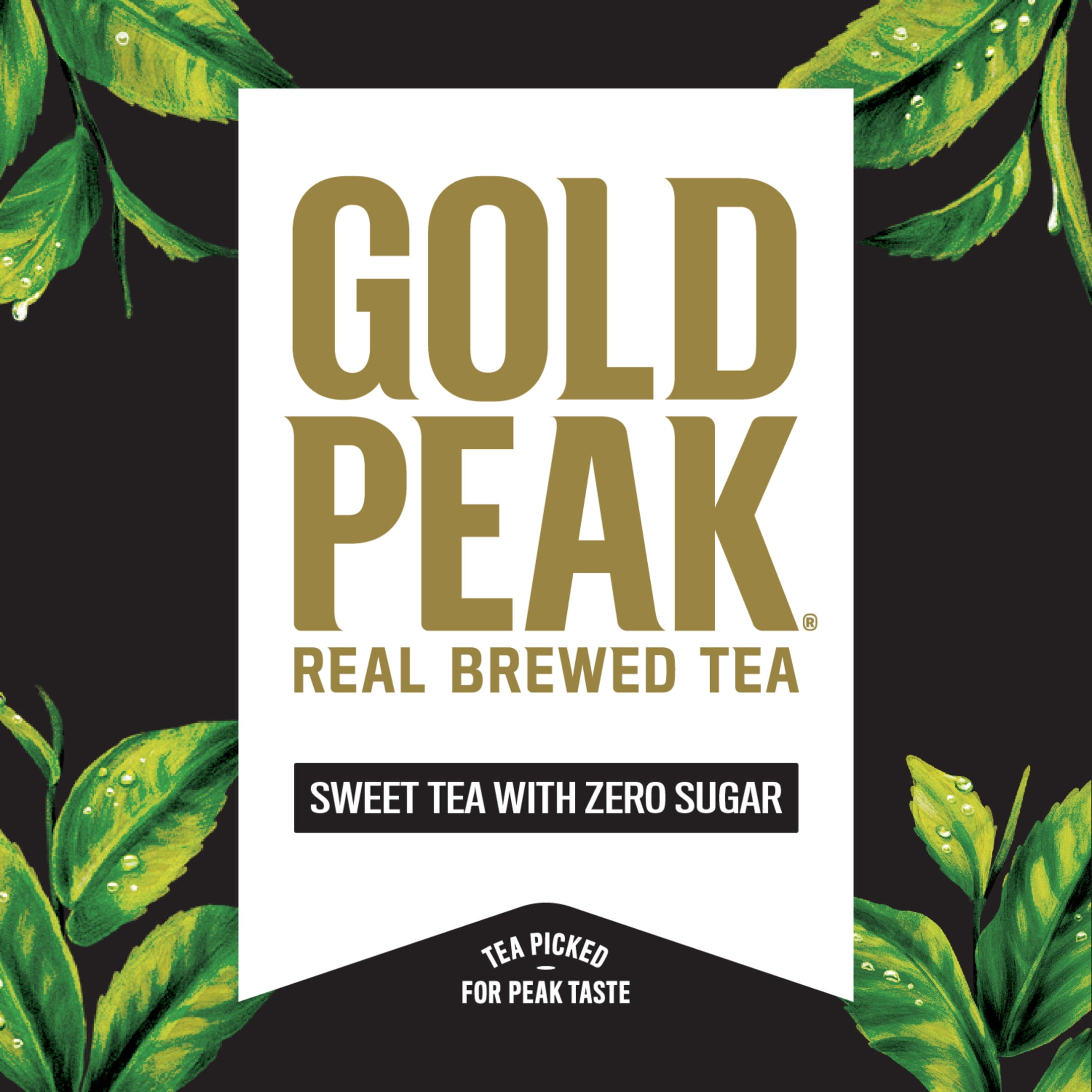 Gold Peak Iced Tea, Zero Sugar Sweet Tea Bottle, 52 fl oz