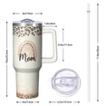 thumbnail image 3 of 1pc Leopard 40oz Tumbler with Straw & Handle - Insulated Stainless Steel Cup | Holiday Gift for Man Women (Christmas, Valentine's, Birthday), 3 of 5