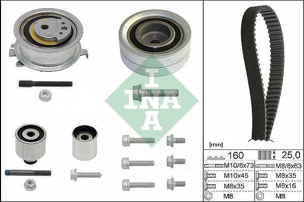 INA US ZD0550K Engine Timing Belt Kit
