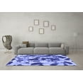 thumbnail image 3 of Ahgly Company Indoor Square Abstract Blue Modern Area Rugs, 7' Square, 3 of 4