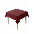 thumbnail image 2 of Vintage Dark Red Tablecloth Square Table Cloth 54x54, Waterproof Tablecloth Outdoor Table Cloth, Farmhouse Retro Solid Color Linen Texture Washable Table Cover for Kitchen Dinning Party, 2 of 8