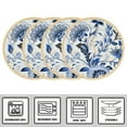 thumbnail image 2 of STP GOODS Melodie de Fleurs Porcelain Dessert Plate Set of 4 Bread Plate Set Side Plates 7.5" Plate Set, 2 of 17