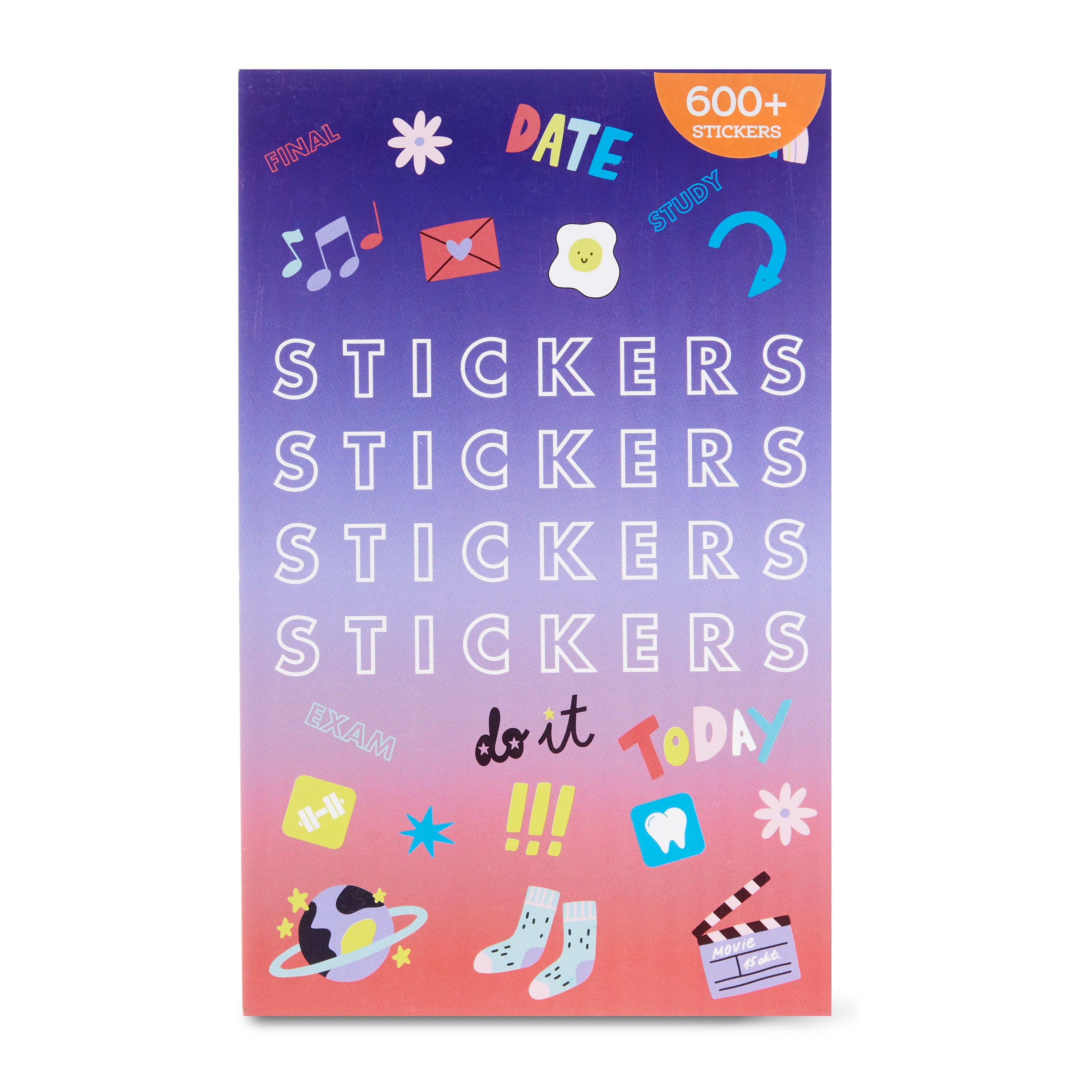Pen+Gear Sticker Book, 15 Pages, 600 Ct