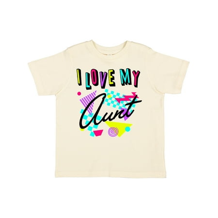 

Inktastic I Love My Aunt- 80s Retro Style Boys or Girls Toddler T-Shirt
