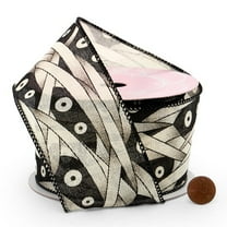 Peeking Mummy Wired Halloween Ribbon - 2 1/2in. X 10 Yards (56001006)