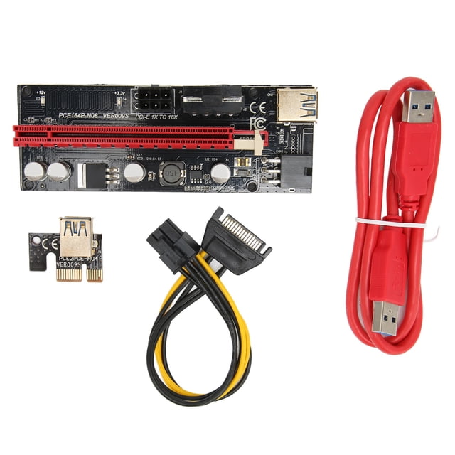 Extensión de gráficos PCIE Riser 1X a 16X Reduce la carga 60cm USB3.0 tarjeta adaptadora alimentada por USB estable y segura