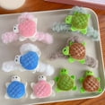 thumbnail image 3 of Yokua Cartoon Turtles Hair Clip Women Girl Hairpin Lovely Plush Barrettes Hair Claw, 3 of 20