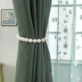 thumbnail image 6 of 4Pcs Magnetic Pearl Curtain Buckle, Pearl Magnetic Curtain Tiebacks,Rhinestone Magnetic Ball Straps Curtain Tiebacks Magnetic Clips Holdbacks Buckle Pearl White Style25CM, 6 of 6