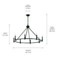 thumbnail image 2 of Kichler Lighting - Carrick - 8 Light Chandelier-23.75 Inches Tall and 40.75, 2 of 5