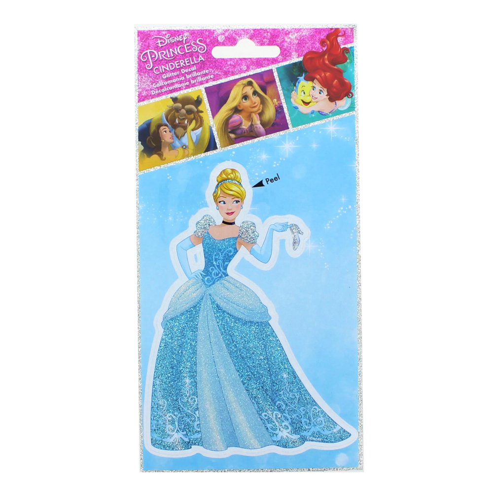 Disney Princess Cinderella 4 x 8 Inch Glitter Decal