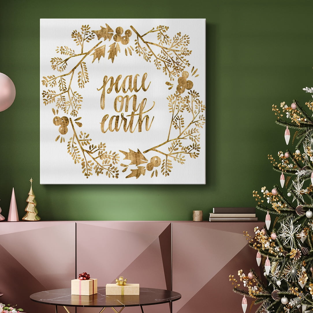 Golden Christmas II- Gallery Wrapped Canvas