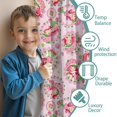 thumbnail image 3 of Blackout Kids Curtains,Strawberry Princess Pattern Childrens Insulated Curtains Set Of 2,Bedroom Essentials,Toddler Room Decor 42"x54", 3 of 5