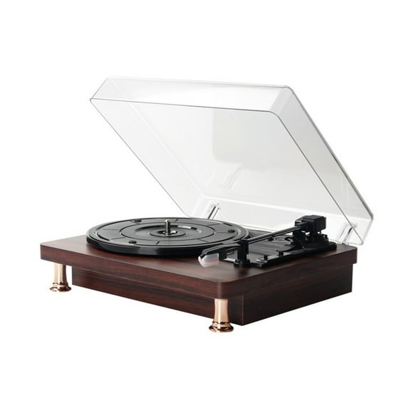 Vinyl Record Player Vintage Vinyl Phonograph Electric Phonograph Gramophone Vinyl Record Player Speaker Dust Cover Phonograph ,Simple Setup