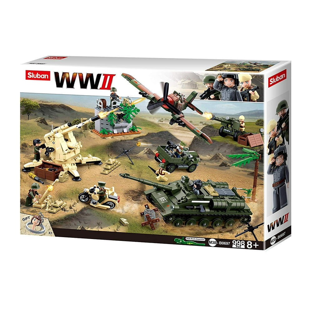 Sluban Kids Army Building Blocks WWII Series Battle Of Kursk Building