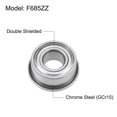 thumbnail image 3 of F685ZZ Flanged Ball Bearing 5x11x5mm Double Shielded Chrome Steel Flange Bearings, 20 Packs, 3 of 5