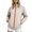 Beige, variant on Rain Jacket for Women Hoodless Zip up Stand Collar Lightweight Waterproof Hiking Windbreaker Raincoat with Pockets(Large,Army Green)