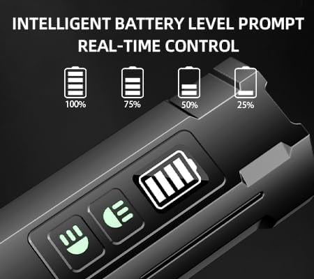 Rechargeable 10,000-Lumen Flashlight High-Lumen LED Tactical Flashlight Features 7 Modes and a Dual-Button Switch with Infrared Capability Ideal for Home Lighting and Camping scenarios