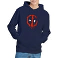 thumbnail image 3 of Deadpool  Adult Painted Logo Hoodie, 3 of 6