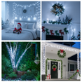 thumbnail image 5 of 2Pack Plug-in White String Lights, 33Ft 100 LED Super Bright, 8 Modes & Memory Function, IP44 Waterproof, UL Certified, Connectable for Indoor Outdoor Christmas Decor, 5 of 7