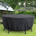 thumbnail image 2 of Large Round Waterproof Garden Patio Furniture Cover Table Outdoor Rattan Y1F2, 2 of 9