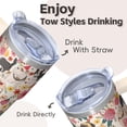thumbnail image 4 of 20OZ Dog Themed Commute Tumbler with Handle Stainless Steel Insulated Cup Special Dog Lover Gifts Unique Birthday Christmas Presents for Dog Lovers Women Men Durable and Easy to Clean, 4 of 6