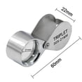 thumbnail image 3 of 3pcs Illuminated Jewelry Loop Magnifier 10X 20X 30X Magnifying Glass Jewelers Eye Loup LED/UV Handheld Magnifying Glass for Close Work Picking Stones, 3 of 5