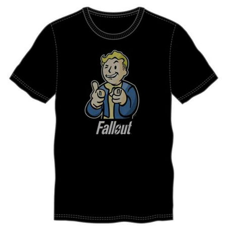 Fallout - Vault Boy Pointing Men's Black T-Shirt - Walmart.com