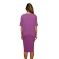 thumbnail image 3 of Just Love Short Sleeve Nightgown Sleep Dress for Women (Purple - Dreamy, X-Large), 3 of 3