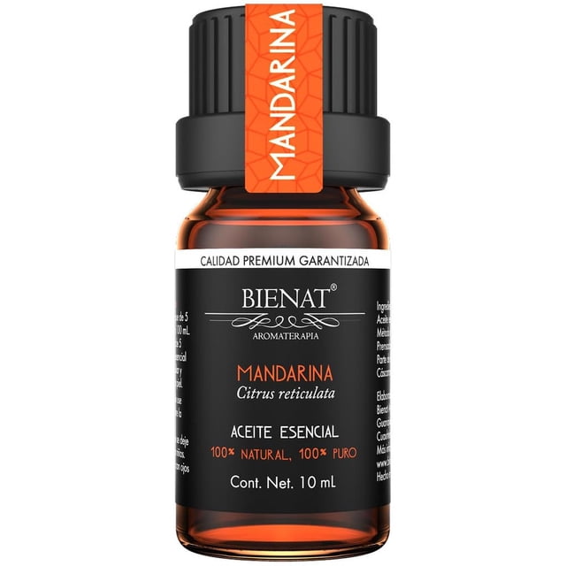 Aceite Esencial BIENAT Mandarina 100% Puro y Concentrado para Aromaterapia y Masajes