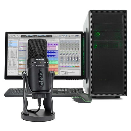 SAMSON G-Track Pro Studio USB Podcast Microphone Mic+Built in Audio