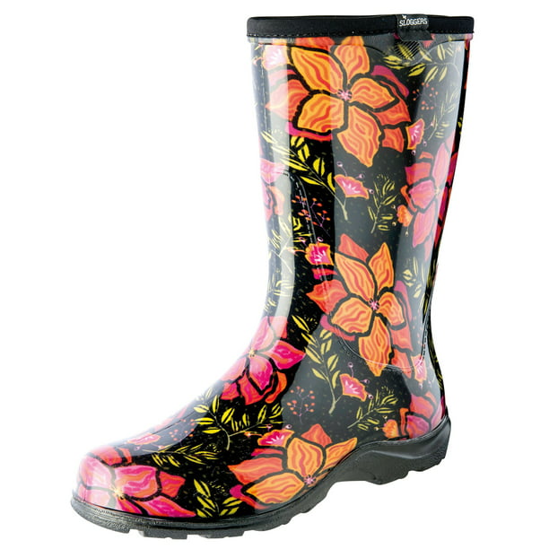 Sloggers Women S Rubber Boots Garden Spring Surprise Print