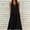 Black plus size halter midi dress a1, variant on Women Plus Size Halter Solid Casual Boho ALine Midi Travel Dresses Summer Vacation Beach Flowy Swing Sundresses Clothes, Orange 2XL